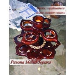 Tempat Aqua Gelas Bentuk Teratai Kecil