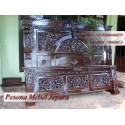 Ranjang Ukir atau Dipan Gebyok Ukir Kayu Jati Pesona Mebel Jepara