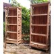Rak Buku Silang Kayu Jati Laci 2