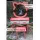 Meja Rias atau Tolet Hello Kitty Cat Duco