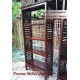 Rak Buku Laci 2 Ruji-Ruji Kayu Jati