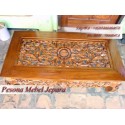 Meja Ketapang Ukir Kayu Jati