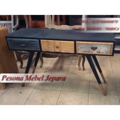 Meja Konsul Retro / Meja Dinding Retro Kayu Jati