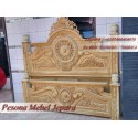Ranjang atau Dipan Gong Ukir Kayu Jati
