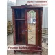 Almari atau Lemari Pakaian Ukir Pintu Sliding Kayu Jati