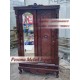 Almari atau Lemari Pakaian Ukir Pintu Sliding Kayu Jati