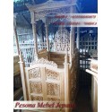 Mimbar Kubah / Mimbar Masjid / Mimbar Kubah Masjid Ukir Kayu Jati Pesona Mebel Jepara