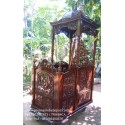 Mimbar Masjid / Mimbar Kubah Jati Kaligrafi Lafadz Allah