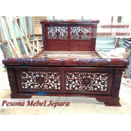 Dipan Peluru Mawar Kerawang Ukuran 160x200 cm