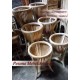 Pot Bunga atau Hiasan Ruji-Ruji Kayu Jati 