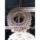 Bingkai atau Pigura Cermin Motif Sirap Kayu Jati