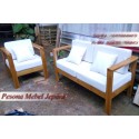 Kursi Sofa Jok Minimalis Kayu Jati