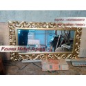 Bingkai atau Frame atau Pigura Cermin Kotak Ukir Waru Panjang 150 cm