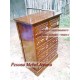 Drawers 6 Minimalis Meteor, Nakas Laci 6 Ukir Meteor Kayu Jati