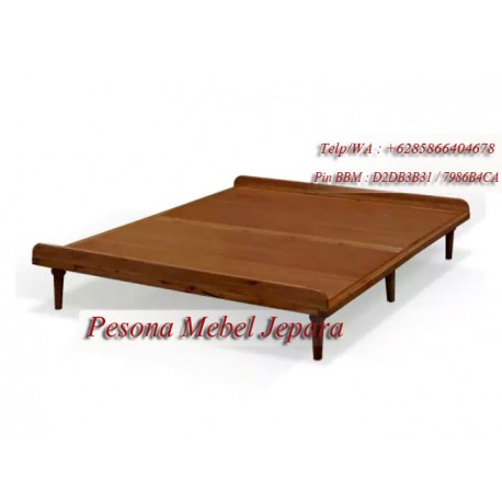 Ranjang, Dipan Block Ceper Aquilla Maple Kayu Jati