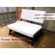 Kursi Sofa Minimalis White 2 Dudukan Kayu Jati