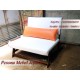 Kursi Sofa Minimalis White 2 Dudukan Kayu Jati