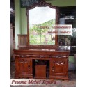 Meja Rias atau Tolet Peluru Kayu Jati Pesona Mebel Jepara