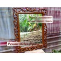 Bingkai, Frame, Pigura Cermin Ukir Kayu Jati Ukuran 100 cm