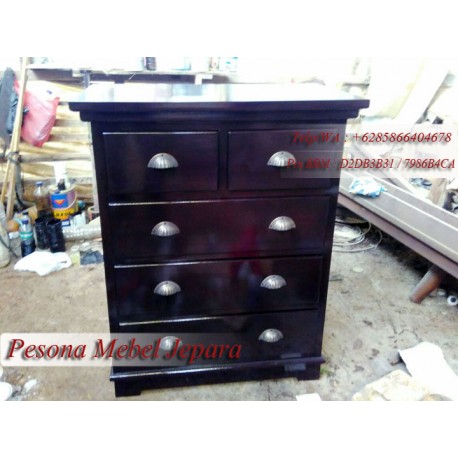 Drawers Minimalis atau Nakas Minimalis Laci 5 Polos