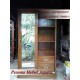 Wardrobe, Lemari Pakaian Minimalis Pintu 2 Sliding Cermin Kayu Jati