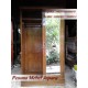 Wardrobe, Lemari Pakaian Minimalis Pintu 2 Sliding Cermin Kayu Jati