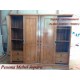 Wardrobe, Lemari Pakaian Pintu 4 Sliding Kayu Jati